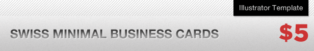 Swiss Minimal Business Cards